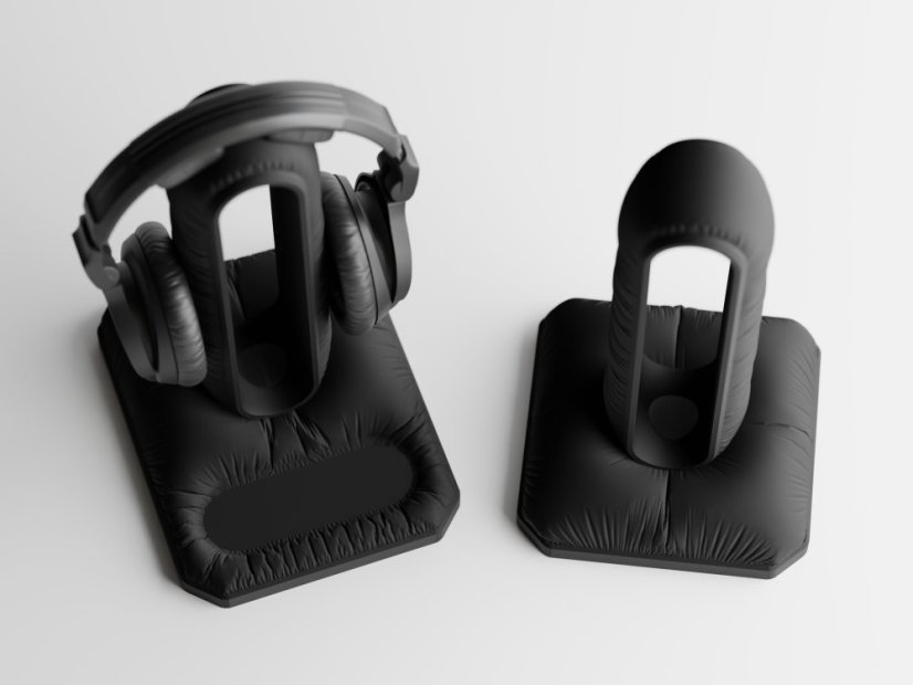 Stojánek na sluchátka Soffo Dock - Barva: Tmavě červená - matná - 007, Design: Bez misky