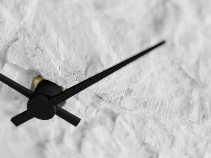 Hodiny Crust - Barva: Bílá - matná - 002