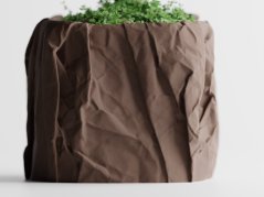 Květináč Crumple Square