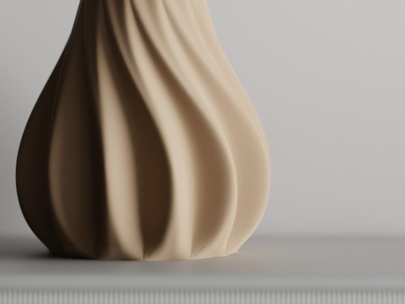 Váza Bloosom Twist - Barva: Tmavě červená - matná - 007, Vnější rozměry: Ø 16,5 × V 18 cm