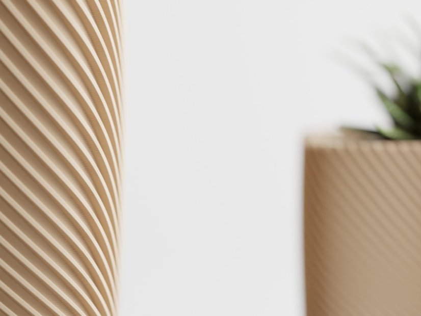 Kvetináč Ribbo Linea Cube - Barva: Bílá - matná - 002, Vnější rozměry: Š 7 x H 7 x V 7 cm