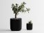 Kvetináč Ribbo Grid Cube - Barva: Černá - matná - 001, Vnější rozměry: Š 11,5 x H 11,5 x V 11,5 cm