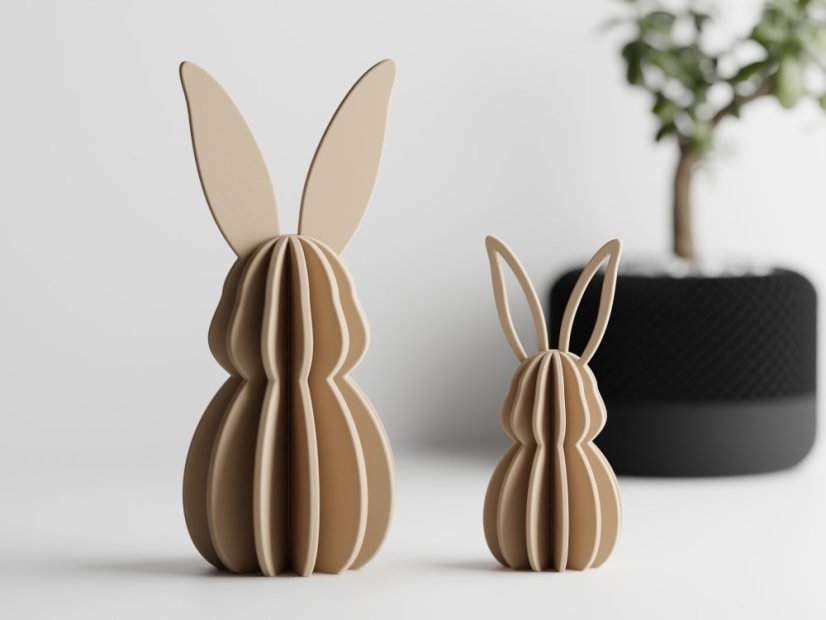 Velikonoční dekorace zajíc Lepora - Barva: Tmavě modrá - matná - 008, Výška: 22 cm, Typ oušek: Plné