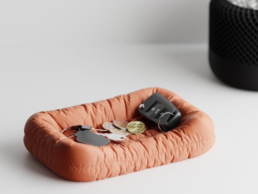 Key Couch – stylový organizér do předsíně ! - Barva: Cihlová - 020
