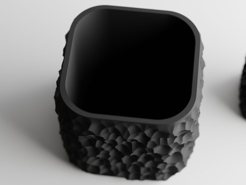 Květináč Terra Forma - Barva: Tmavě zelená - matná - 004, Vnější rozměry: Š 17,5 x H 17,5 x V 15,5 cm