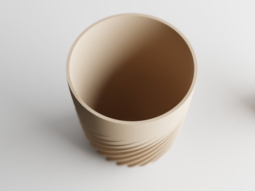 Květináč Ventra - Barva: Hnědá - matná - 005, Vnější rozměry: Ø 10,5 × V 12 cm