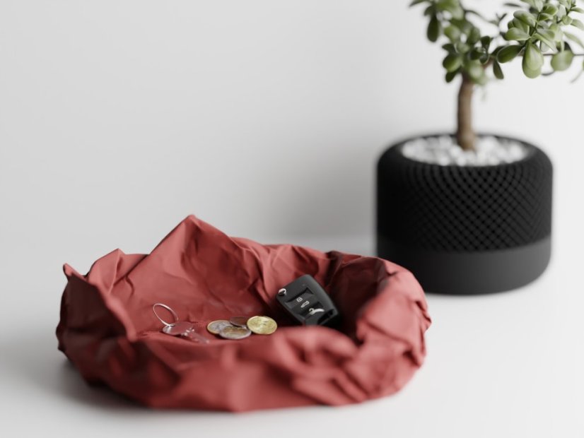 Soffo Crumple – stylový organizér - Barva: Tmavě červená - matná - 007