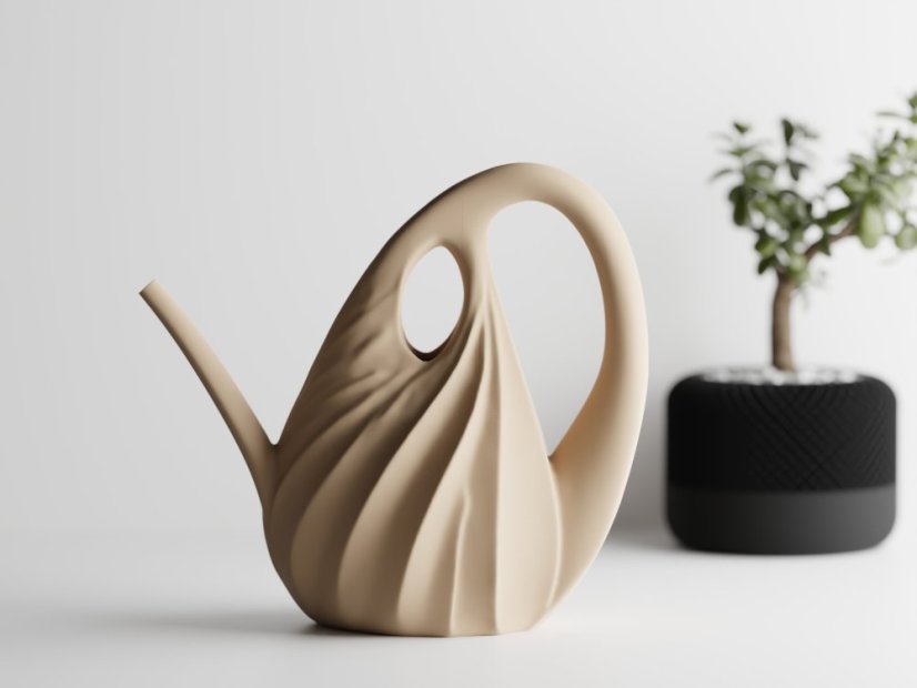 Stylová konev Xenovessel - Barva: Béžová - matná - 006, Výška: 21 cm (objem 1L)