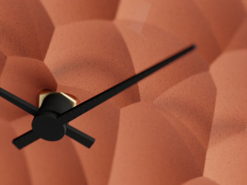 Hodiny Voro - Barva: Cihlová - 020