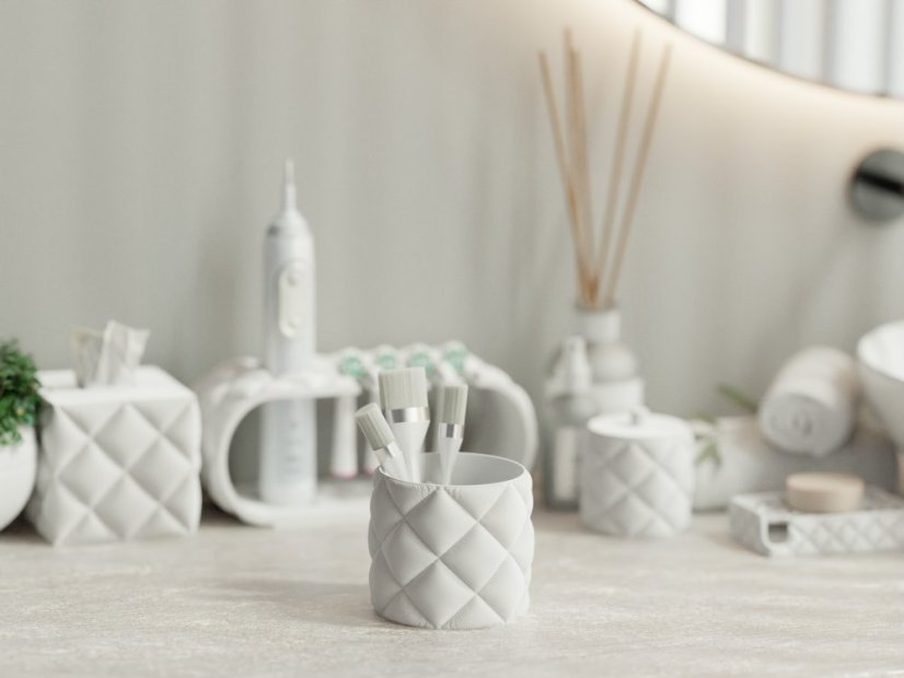 Kulatý organizér Soffo - Barva: Bílá - matná - 002