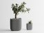 Kvetináč Ribbo Grid Cube - Barva: Šedá - matná - 003, Vnější rozměry: Š 9 x H 9 x V 9 cm