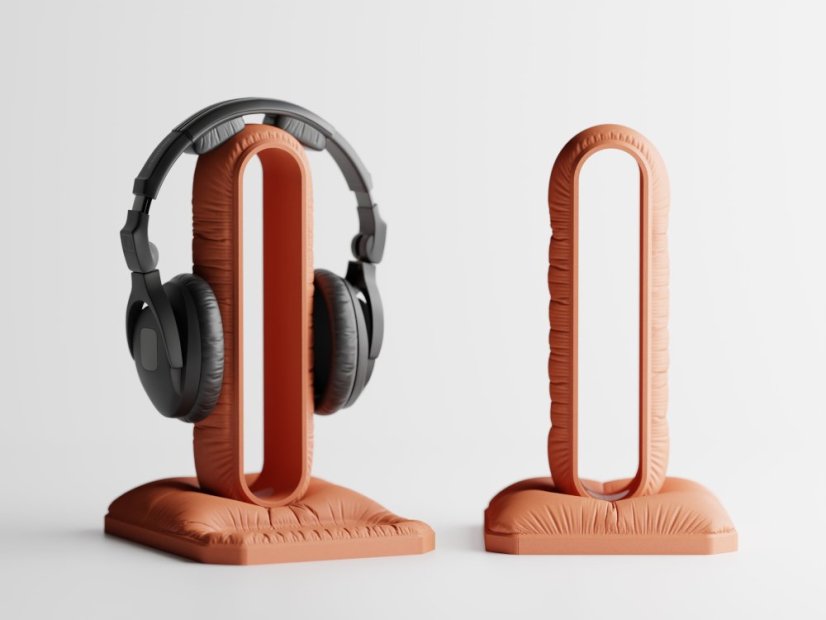 Stojánek na sluchátka Soffo Dock - Barva: Cihlová - 020, Design: Bez misky