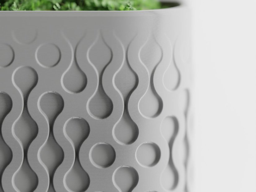 Květináč Flowform - Barva: Cihlová - 020, Vnější rozměry: Š 13 x H 13 x V 13 cm