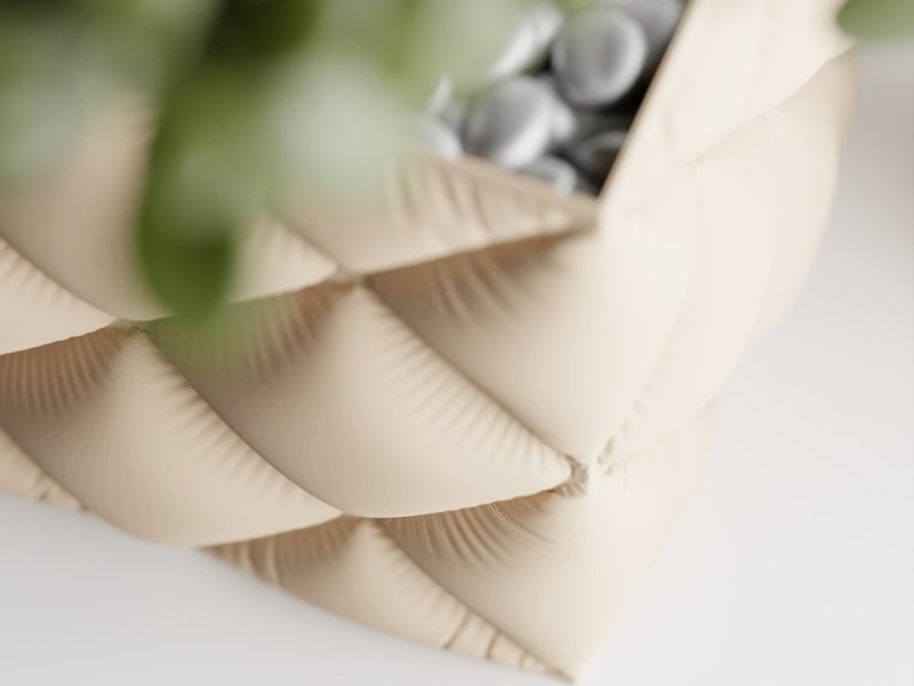 Květináč Soffo Six - Barva: Bílá - matná - 002, Vnější rozměry: Š 7 × H 7 x V 6 cm