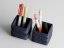 Set organizérů na psací potřeby Soffo Duo Pen - Barva: Tmavě modrá - matná - 008