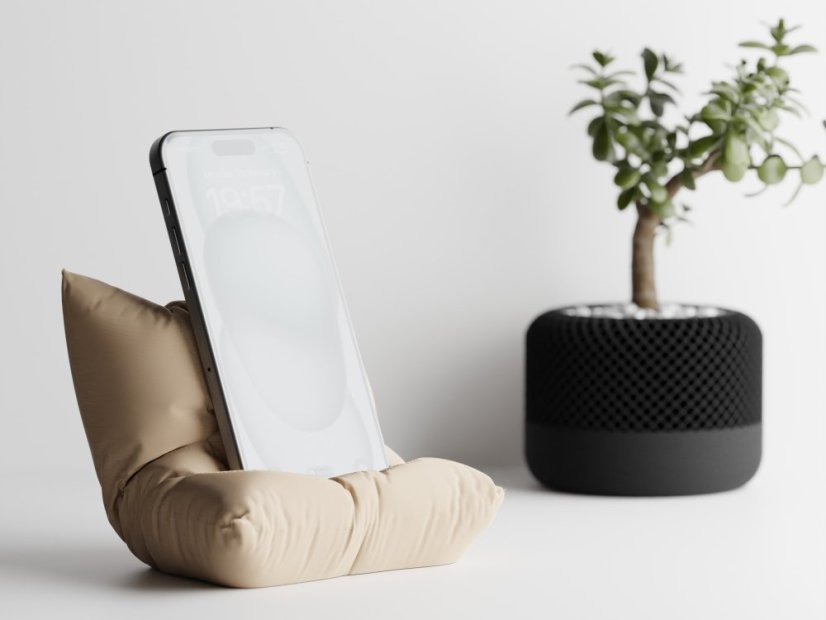 Držák na mobil Pillow - Barva: Tmavě červená - matná - 007