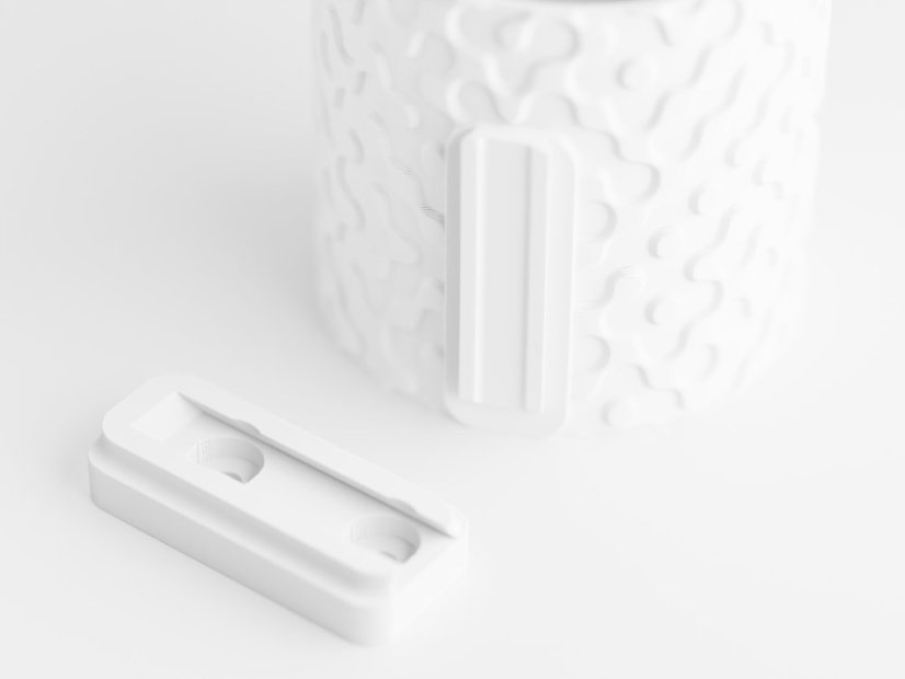 Květináč Flow Drip Wall - Barva: Tmavě červená - matná - 007, Vnější rozměry: Ø 8 × V 10 cm