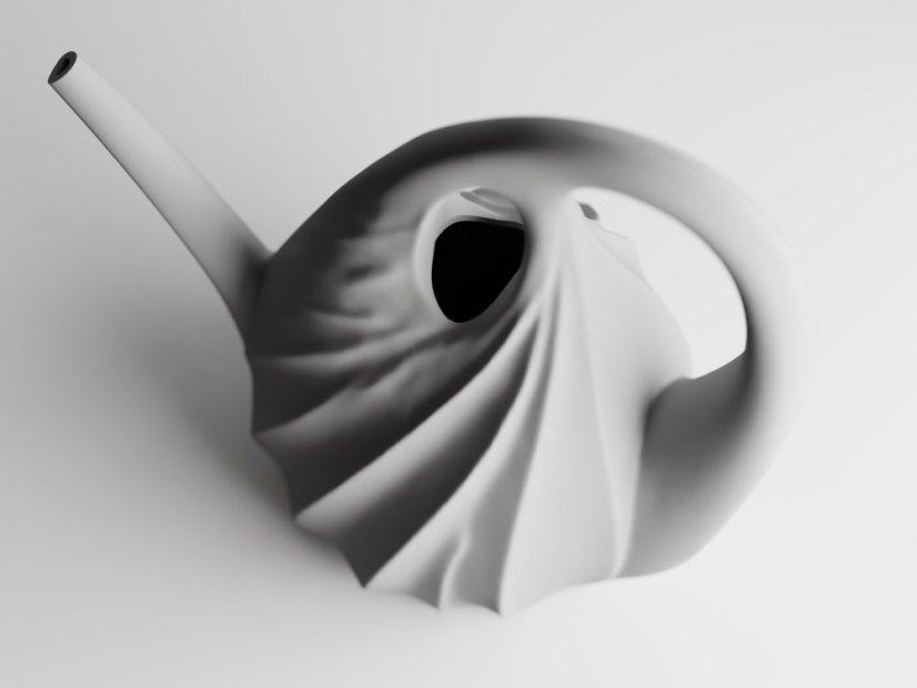 Stylová konev Xenovessel - Barva: Šedá - matná - 003, Výška: 21 cm (objem 1L)