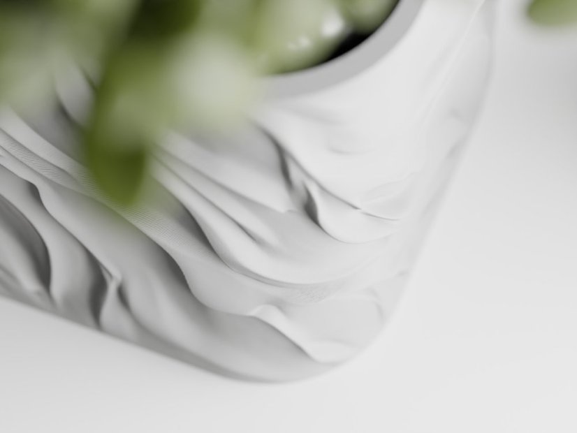 Květináč Zephyra - Barva: Tmavě červená - matná - 007, Vnější rozměry: Š 9 x H 9 x V 9 cm