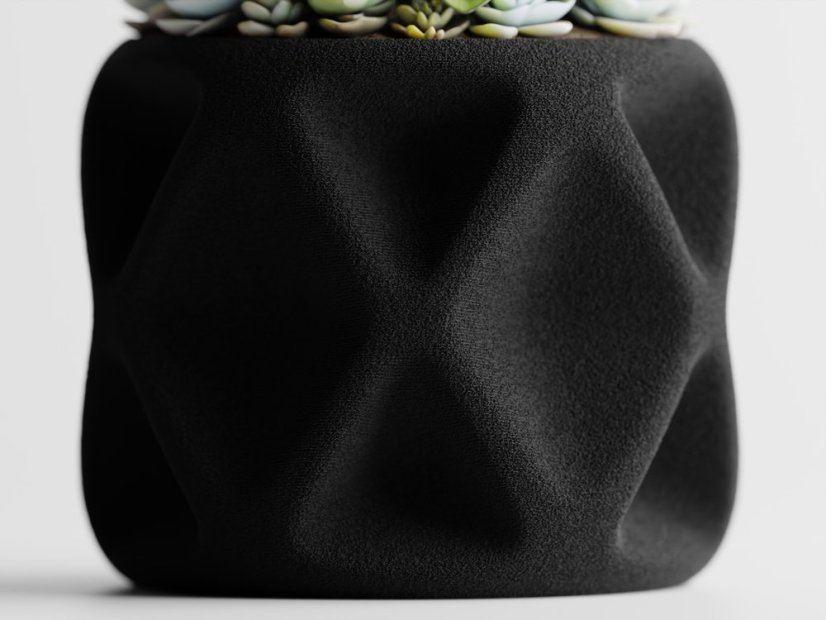 Květináč Tervielle - Barva: Tmavě zelená - matná - 004, Vnější rozměry: Š 10 x H 10 x V 8 cm