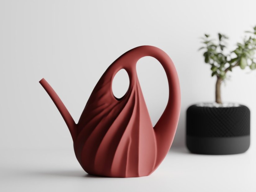 Stylová konev Xenovessel - Barva: Tmavě červená - matná - 007, Výška: 21 cm (objem 1L)