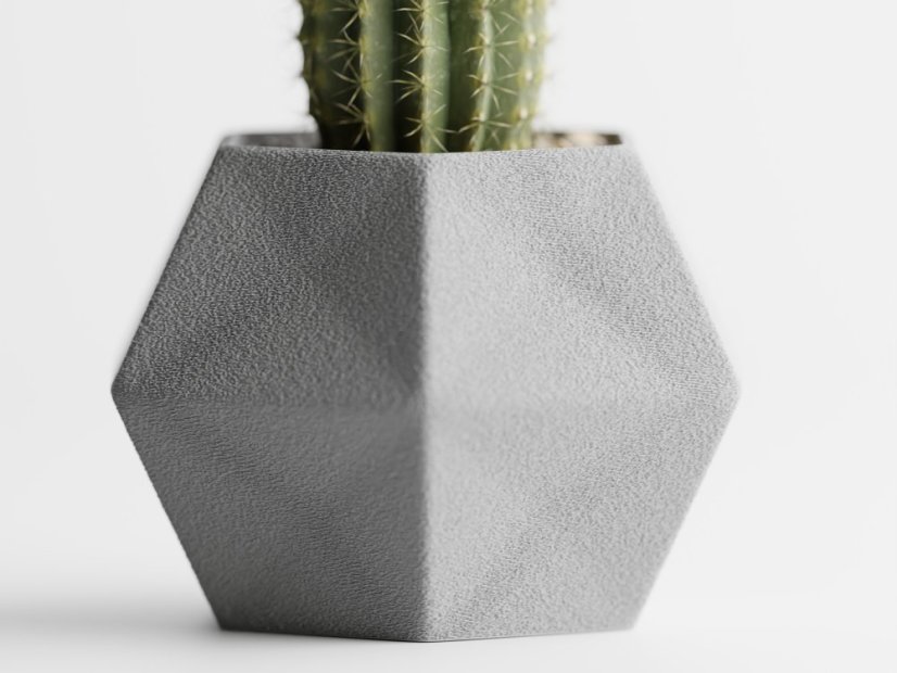 Geo Trio set květináčů - Barva: Tmavě zelená - matná - 004