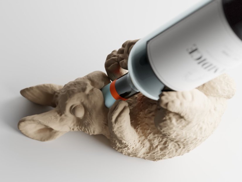 Držák na víno TipsyBun - Barva: Stříbrná - 024, Velikost láhve: Standard