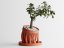 Květináč Organic One - Barva: Cihlová - 020, Vnější rozměry: Ø 15 × V 12 cm