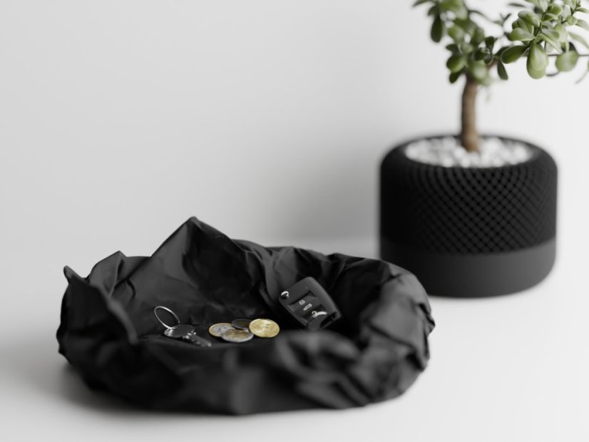 Soffo Crumple – stylový organizér - Barva: Černá - matná - 001