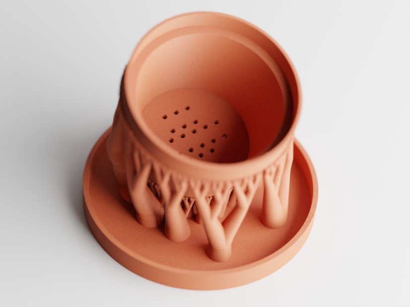 Květináč Organic One - Barva: Tmavě modrá - matná - 008, Vnější rozměry: Ø 15 × V 12 cm