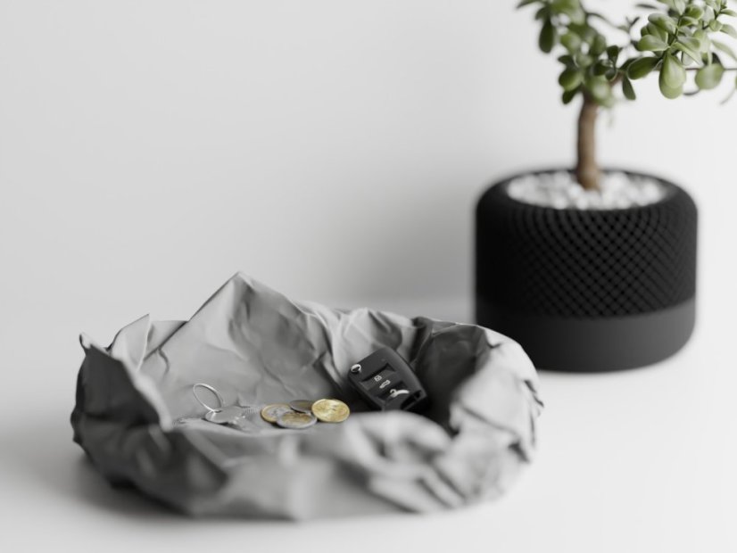 Soffo Crumple – stylový organizér - Barva: Šedá - matná - 003