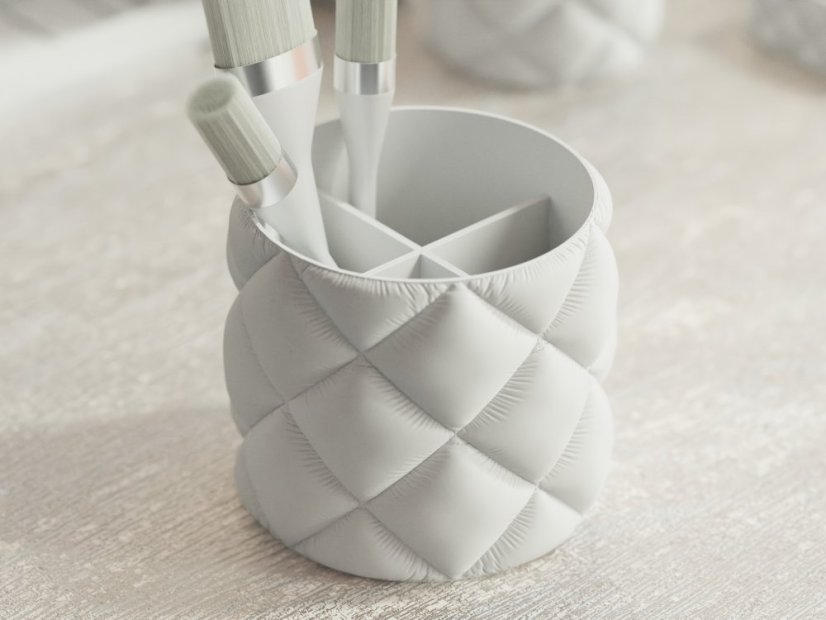 Kulatý organizér Soffo - Barva: Bílá - matná - 002