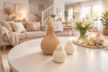 Velikonoční dekorace - Barva - Šedá - matná - 003