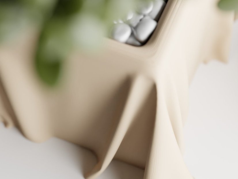 Květináč Silka - Barva: Bílá - matná - 002, Vnější rozměry: Š 16,5 x H 16,5 x V 10 cm