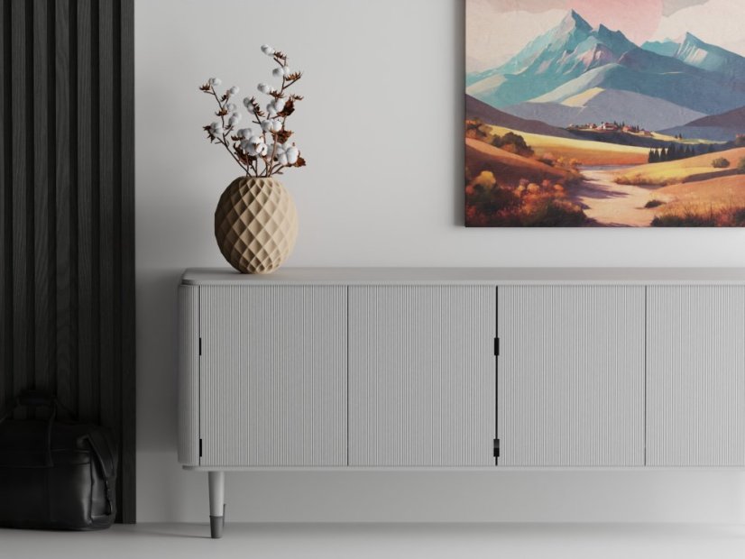 Váza Vasura - Barva: Bílá - matná - 002, Vnější rozměry: Ø 12 × V 14 cm