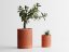 Květináč ZigZag - Barva: Cihlová - 020, Vnější rozměry: Ø 10 × V 12,5 cm