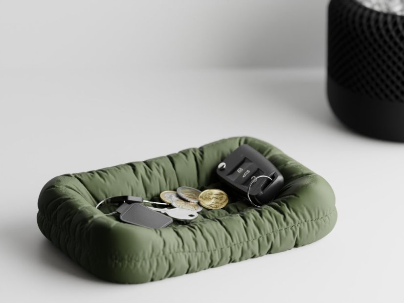 Key Couch – stylový organizér do předsíně ! - Barva: Tmavě zelená - matná - 004