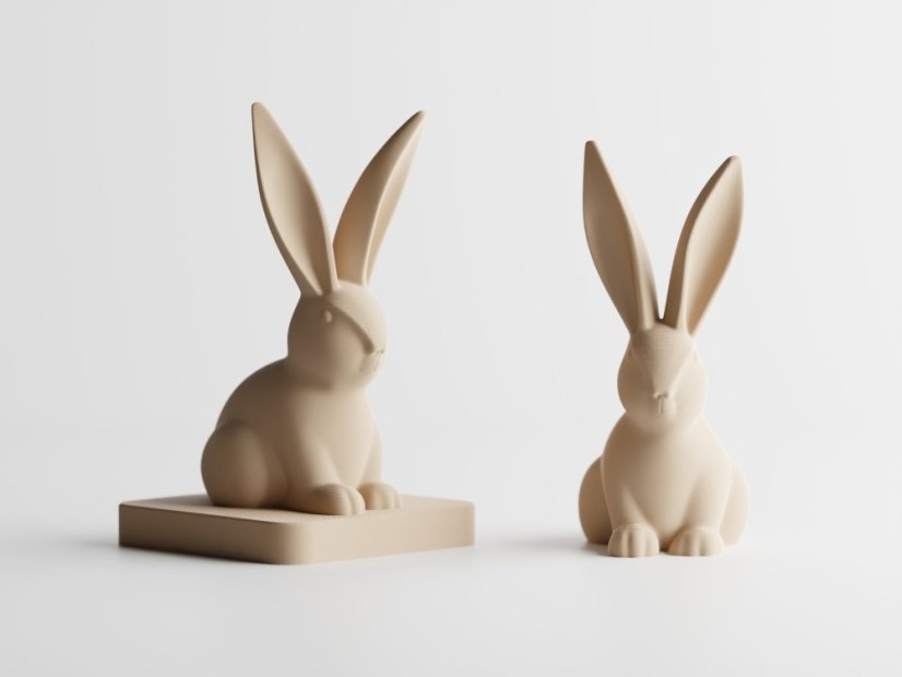 Velikonoční zajíc Hoppelis (na dozdobení) - Barva: Béžová - matná - 006, Varianta: Samostatný zajíc