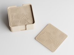 Sada 7ks podtácků Quirly + úložný box