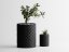 Květináč Flow - Barva: Černá - matná - 001, Vnější rozměry: Ø 8,5 × V 10 cm