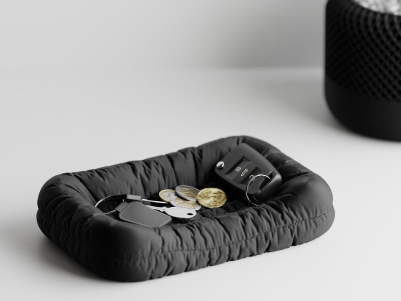 Key Couch – stylový organizér do předsíně ! - Barva: Černá - matná - 001