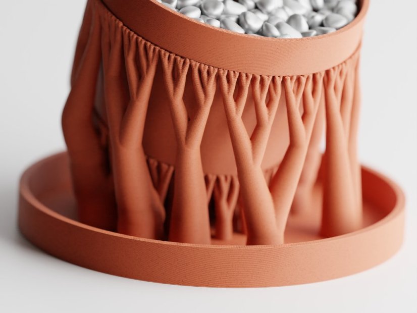 Květináč Organic One - Barva: Tmavě modrá - matná - 008, Vnější rozměry: Ø 15 × V 12 cm