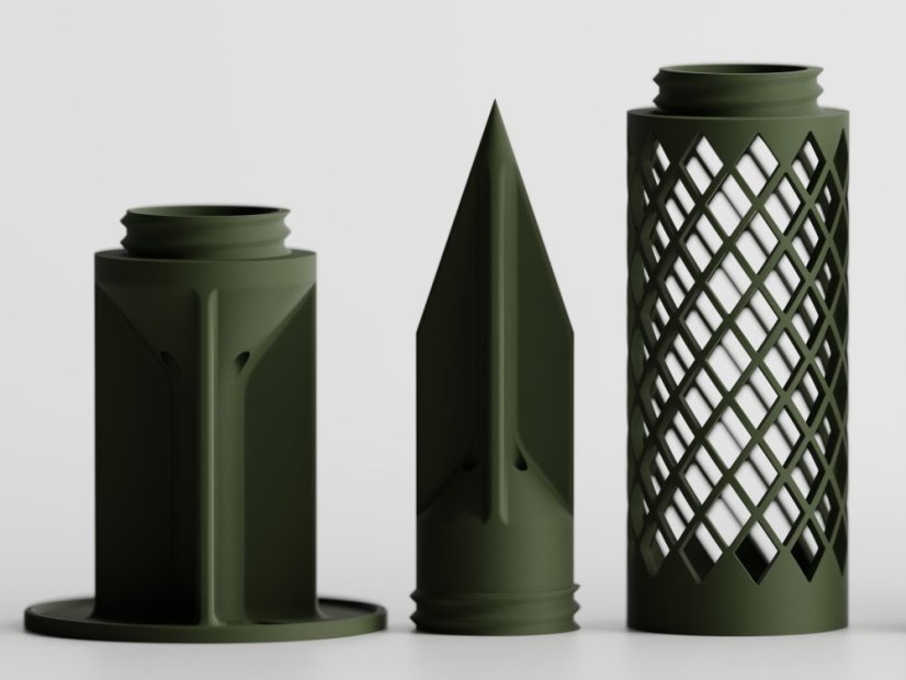 Podpora pro rostliny - Moss Tower Vendura - Barva: Tmavě zelená - matná - 004, Vyberte číslo: 4. Zapichovací hrot - průměr věže 10 cm / výška 21 cm