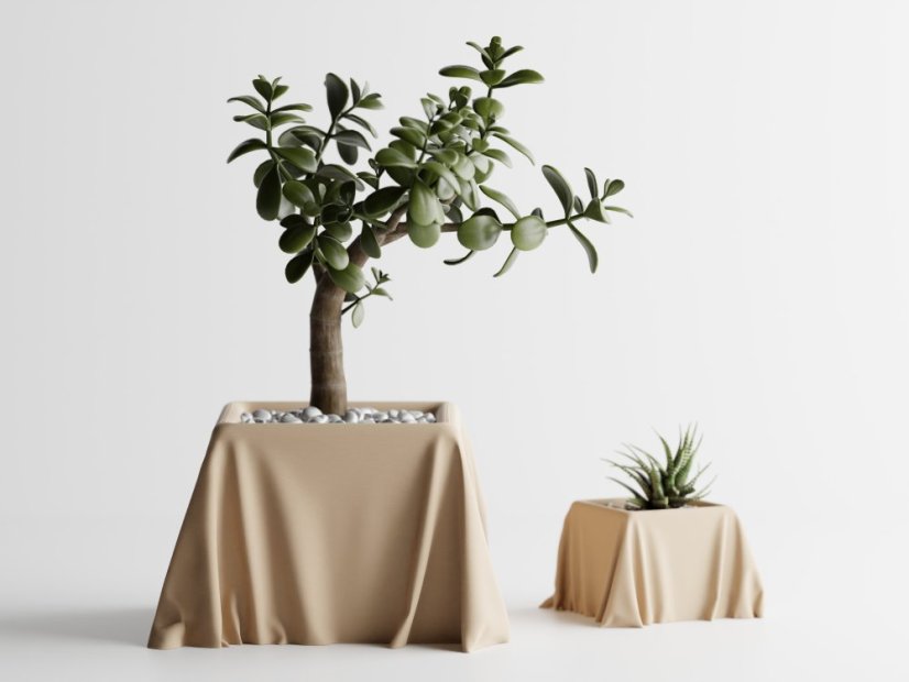 Květináč Silka - Barva: Béžová - matná - 006, Vnější rozměry: Š 16,5 x H 16,5 x V 10 cm