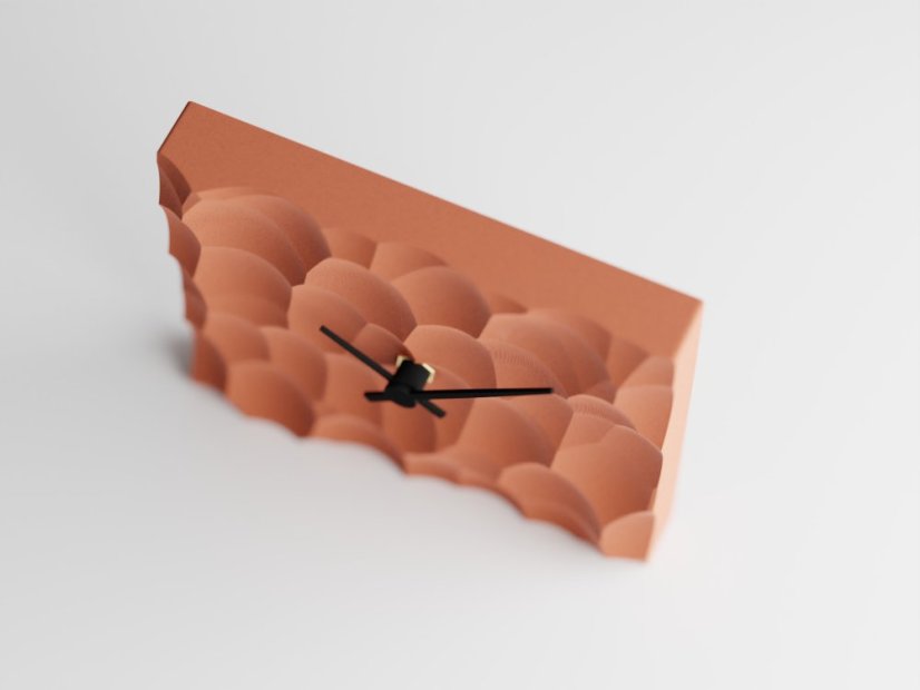 Hodiny Voro - Barva: Cihlová - 020