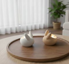 Designový svícen Aura Bunny