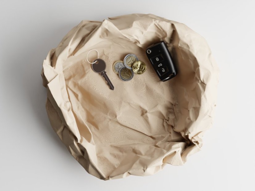 Soffo Crumple – stylový organizér - Barva: Černá - matná - 001