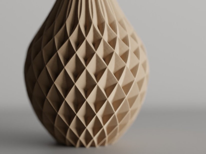 Váza Orbis - Barva: Béžová - matná - 006, Vnější rozměry: Ø 8 × V 16 cm