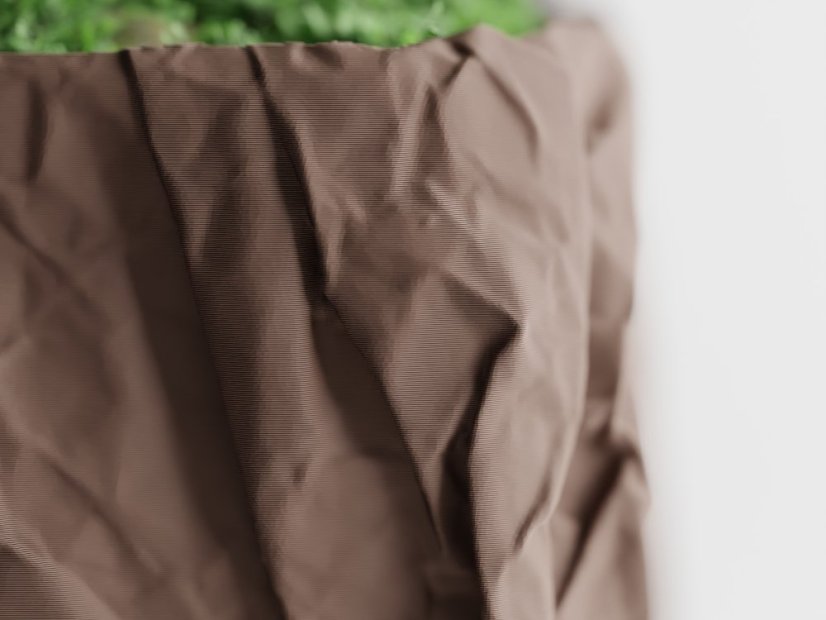 Květináč Crumple Square - Barva: Šedá - matná - 003, Vnější rozměry: Š 11 x H 11 x V 9,5 cm