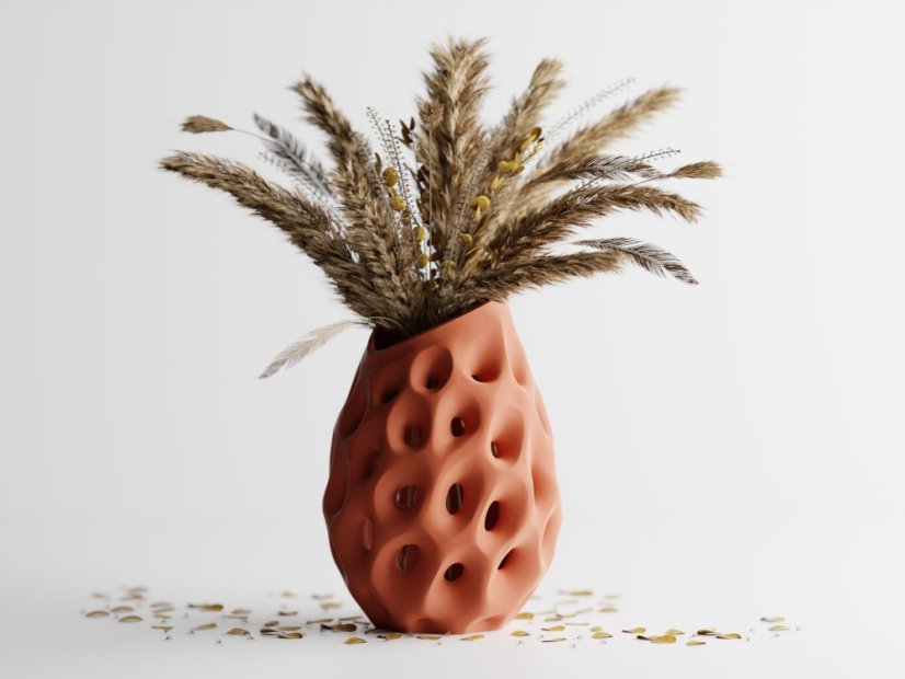 Váza Pora - Barva: Cihlová - 020, Výška: 14 cm